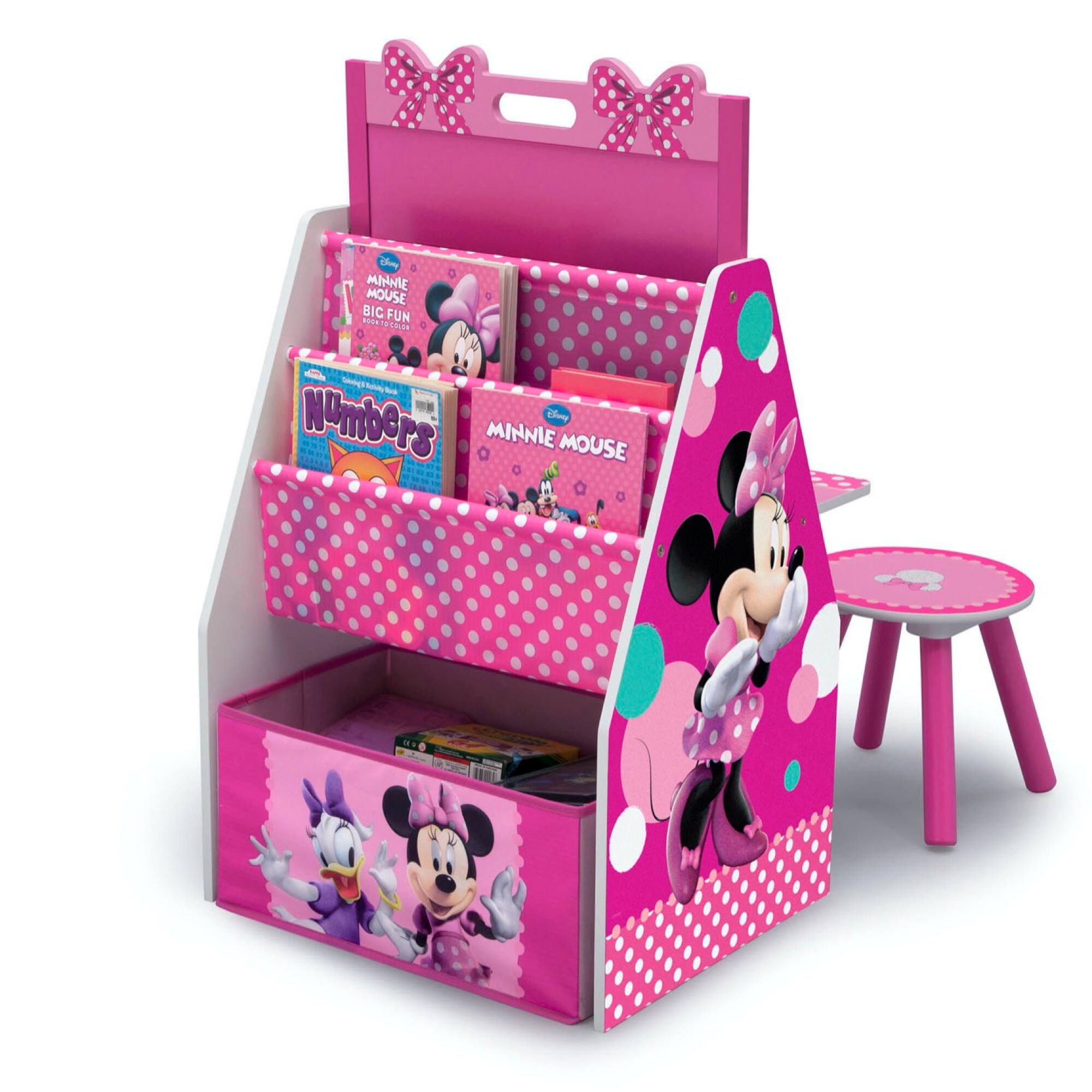 Delta Children Minnie Mouse Deluxe Kids Art Table & Easel